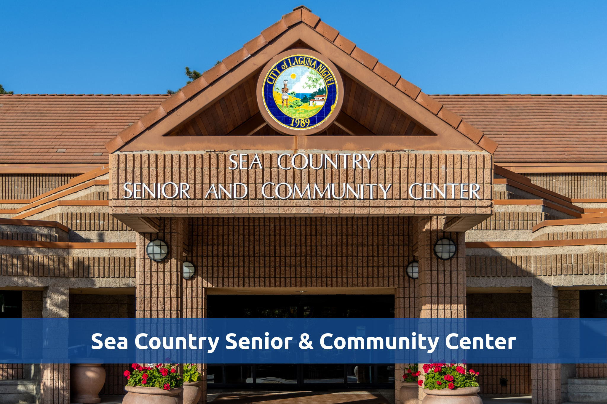 exterior of the front entrance of the Sea Country Senior and Community Center