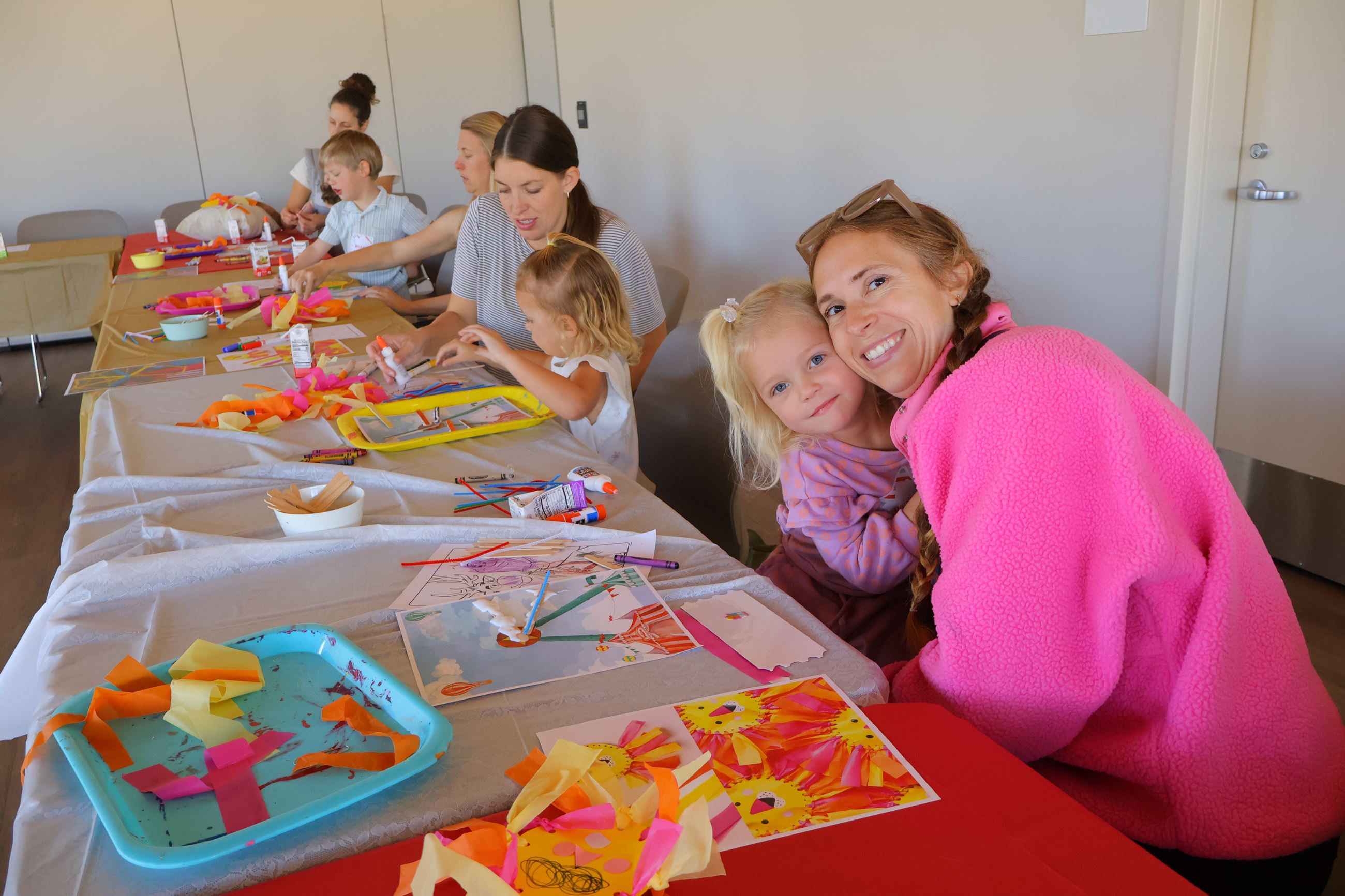 preschoolers and parents enjoying the Preschool Party Program at the Crown Valley Community Center