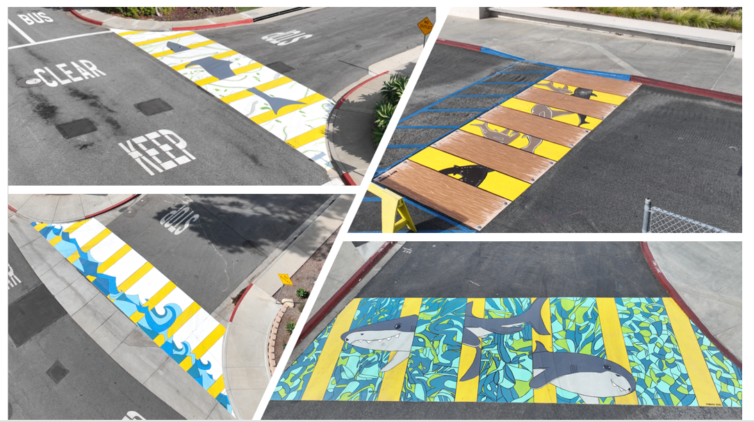 Student Designed Artistic Crosswalks
