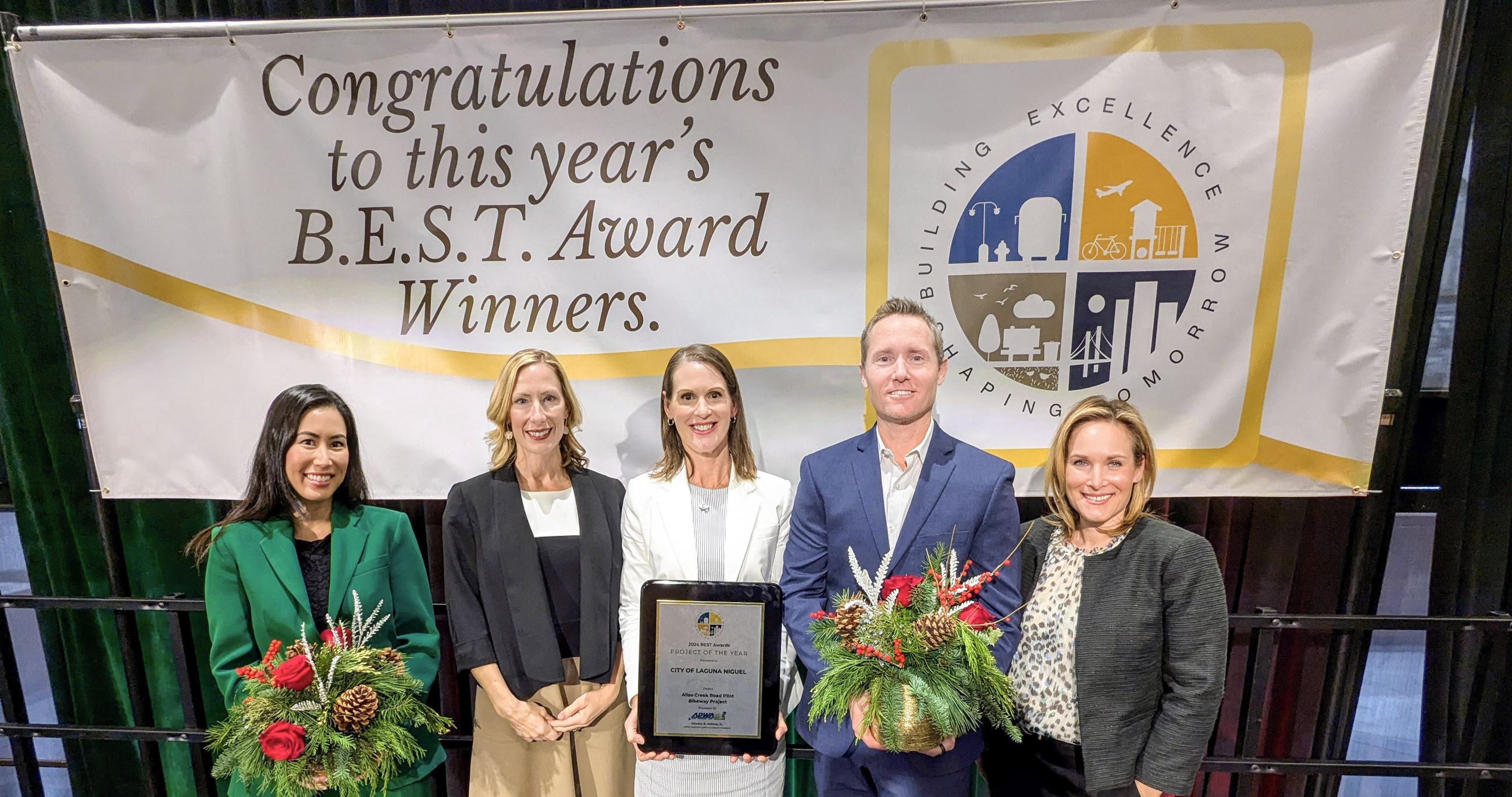 2024 APWA BEST Award for Aliso Creek Road Pilot Bikeway Project 