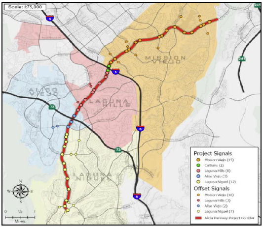 Regional Traffic Signal Synchronization Project_Map